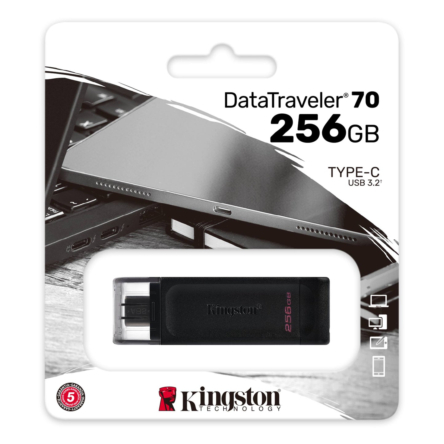 Kingston DT70 DT70/256GB USB-C външна памет, 256Gb 