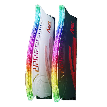 Памет RAM Dato Ares Armor, DDR4, RGB, 2 x 8GB, 3600Mhz, CL18, Бяла AMRGB8GX216G36W
