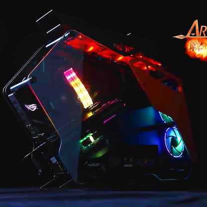 Памет RAM Dato Ares Armor, DDR4, RGB, 8GB, 3600Mhz, CL18, Черна AMRGB1G88G36K