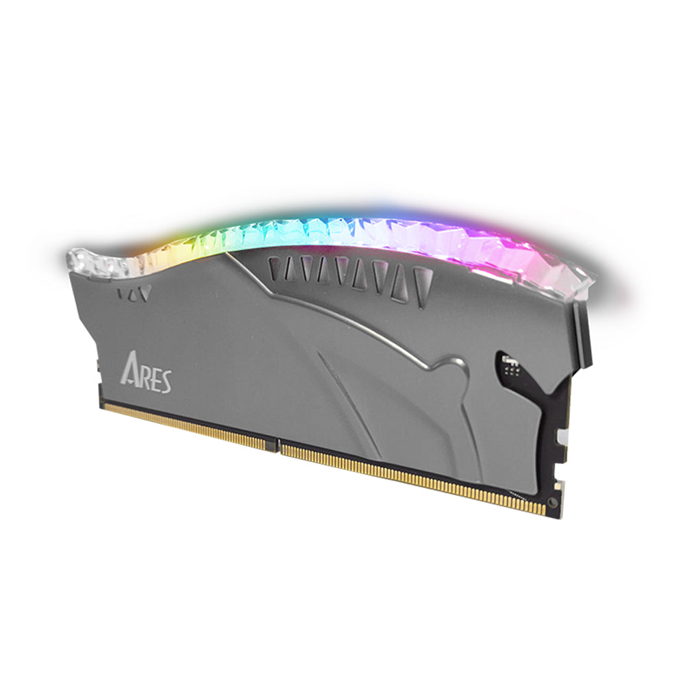 Памет RAM Dato Ares Armor Lite, DDR4, RGB, 8GB, 3600Mhz, CL18, Сив ARB8G4G36