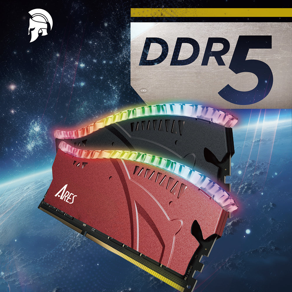 Dato Ares Armor Lite RAM Memory, DDR5, RGB, 32GB, 6000Mhz, Gray