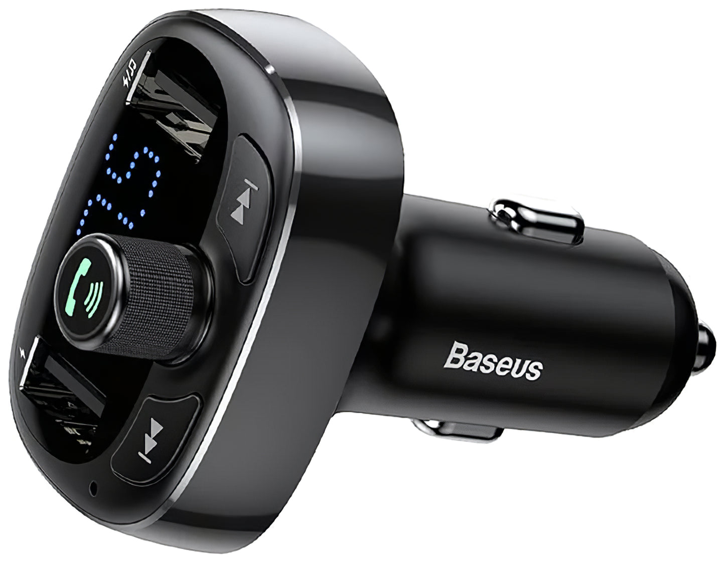 Baseus S-09 Bluetooth FM модулатор, 2 x USB-A - 1 x microSD 