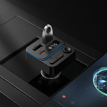 FM Bluetooth модулатор Borofone BC60 Hero, 2 x USB-A - 1 x USB-C