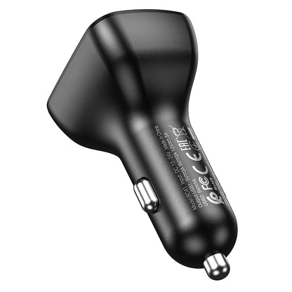 FM Bluetooth модулятор Borofone BC41 Eminency, 2 x USB-A - 1 x microSD
