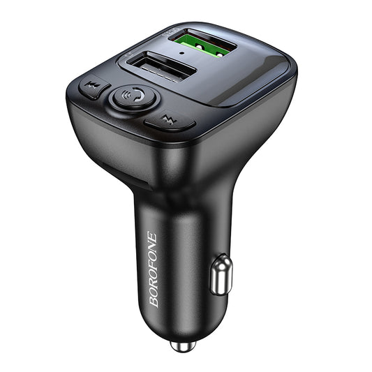 FM Bluetooth модулятор Borofone BC41 Eminency, 2 x USB-A - 1 x microSD