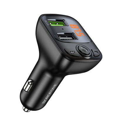 FM Bluetooth модулятор Borofone BC41 Eminency, 2 x USB-A - 1 x microSD