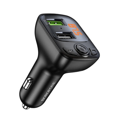 FM Bluetooth модулятор Borofone BC41 Eminency, 2 x USB-A - 1 x microSD