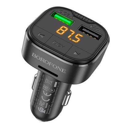 FM Bluetooth модулатор Borofone BC43 Flash, 2 x USB-A - 1 x microSD