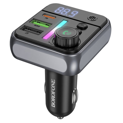 FM Bluetooth модулатор Borofone BC50 Ascenso, 2 x USB-A - 1 x USB-C