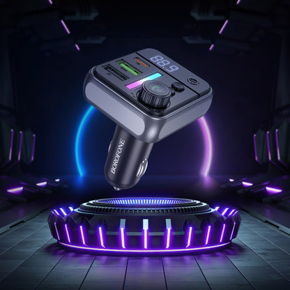 FM Bluetooth модулатор Borofone BC50 Ascenso, 2 x USB-A - 1 x USB-C