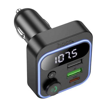 HOCO E85 Bluetooth FM Modulator, 2 x USB-A - 1 x USB-C