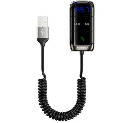 FM модулатор Bluetooth Yesido YAU32, 1 x 3.5mm - 1 x microSD