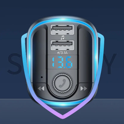 FM Bluetooth модулатор Yesido Y44, 2 x USB-A - 1 x microSD