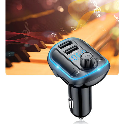 FM Bluetooth модулатор Yesido Y44, 2 x USB-A - 1 x microSD