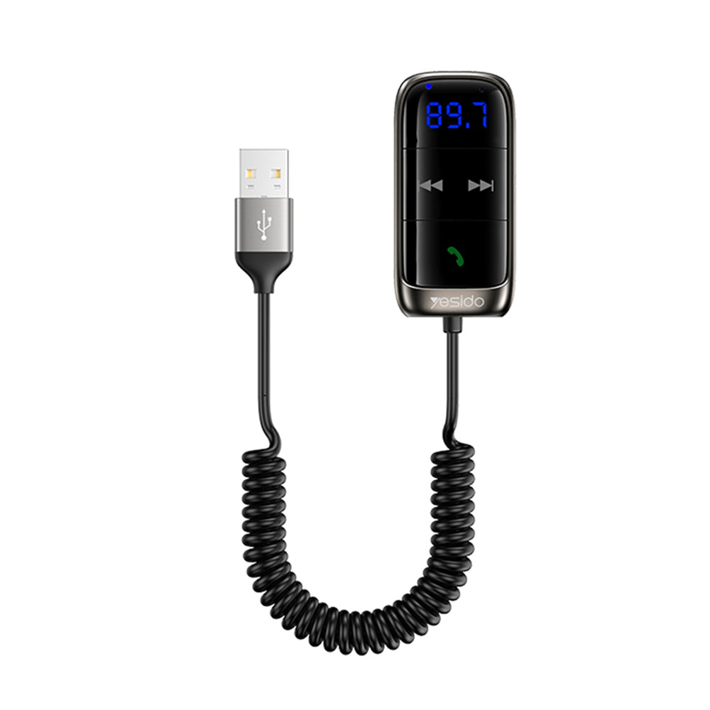 FM модулатор Bluetooth Yesido YAU32, 1 x 3.5mm - 1 x microSD