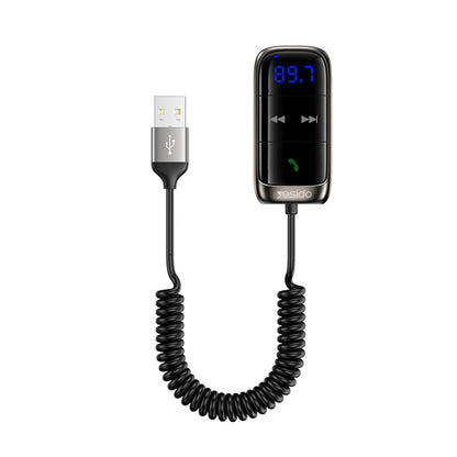 FM модулатор Bluetooth Yesido YAU32, 1 x 3.5mm - 1 x microSD