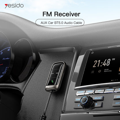 FM модулатор Bluetooth Yesido YAU32, 1 x 3.5mm - 1 x microSD