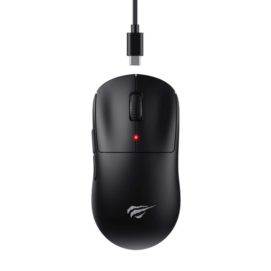 Безжична геймърска мишка HAVIT MS970WB Pro, 800DPI - 12000DPI, BT / Wi-Fi / С кабел, Черна