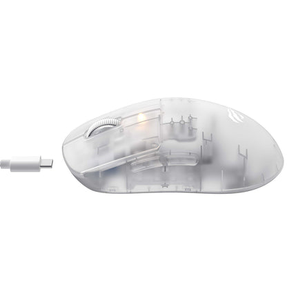 Гейминг мишка безжична HAVIT MS970WB Pro, 800DPI - 12000mAh, Прозрачно Бяла