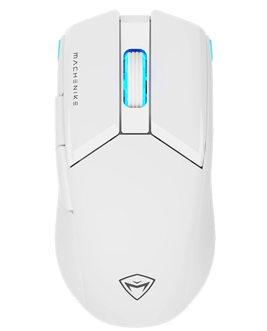 Безжична геймърска мишка Machenike M7 Pro, RGB, 1000 DPI – 26000 DPI, бяла