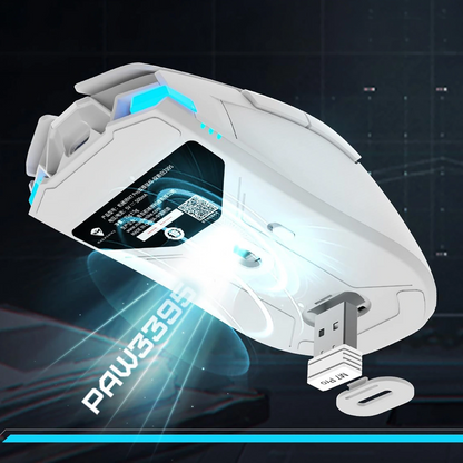 Machenike M7 Pro Wireless Gaming Mouse, RGB, 1000 DPI–26000 DPI, White