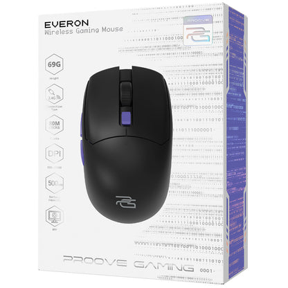 Безжична геймърска мишка Proove Everon, 800DPI - 10000DPI, Черна WMEV00022001