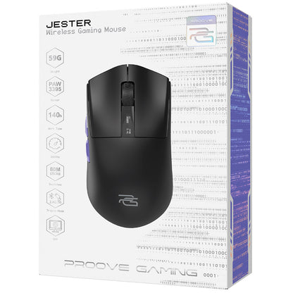 Безжична гейминг мишка Proove Jester, 800DPI - 26000DPI, OLED дисплей, Черен WMJS00022001