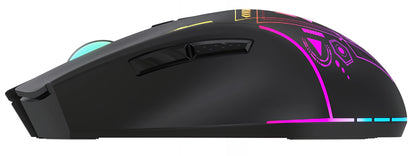 Безжична геймърска мишка WZK WMGB-3200, 3200DPI, RGB, Черна