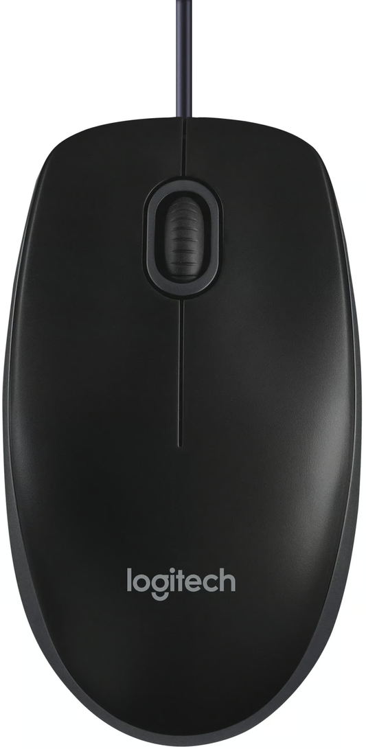Mouse Wired USB Logitech B100, 1000DPI, Черен 910-003357