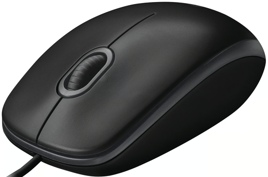 Mouse Wired USB Logitech B100, 1000DPI, Черен 910-003357