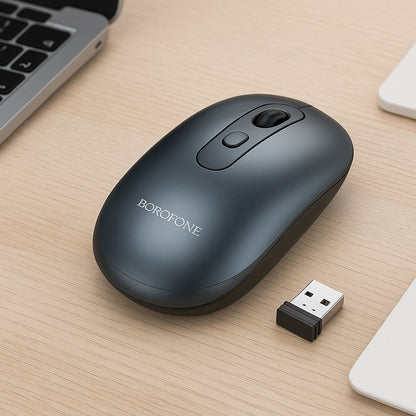 Безжична мишка Borofone BG13 Winner, 1600DPI, Сива