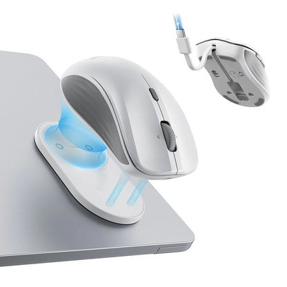 Безжична мишка ESR MagMouse, 800DPI - 4800DPI, BT / Wi-Fi, Бяла