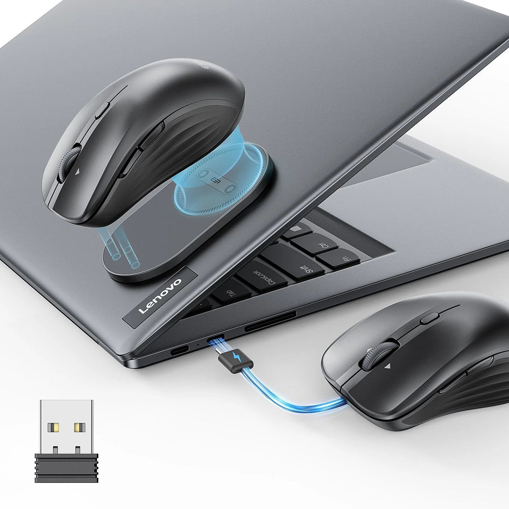 Безжична мишка ESR MagMouse, 800DPI - 4800DPI, BT / Wi-Fi, Сива