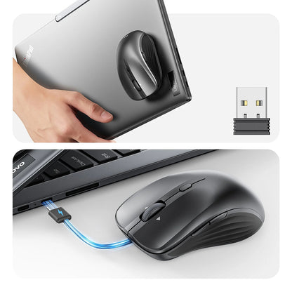 Безжична мишка ESR MagMouse, 800DPI - 4800DPI, BT / Wi-Fi, Сива