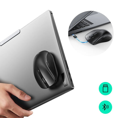 Безжична мишка ESR MagMouse, 800DPI - 4800DPI, BT / Wi-Fi, Черен