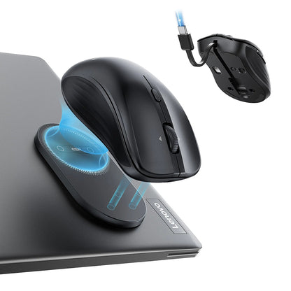Безжична мишка ESR MagMouse, 800DPI - 4800DPI, BT / Wi-Fi, Черен