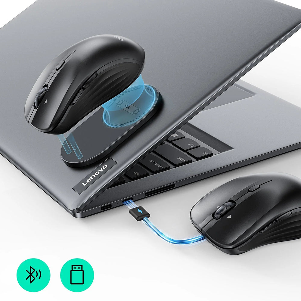 Безжична мишка ESR MagMouse, 800DPI - 4800DPI, BT / Wi-Fi, Черен