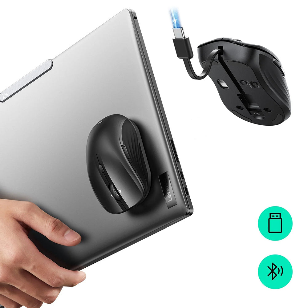 Безжична мишка ESR MagMouse, 800DPI - 4800DPI, BT / Wi-Fi, Черен