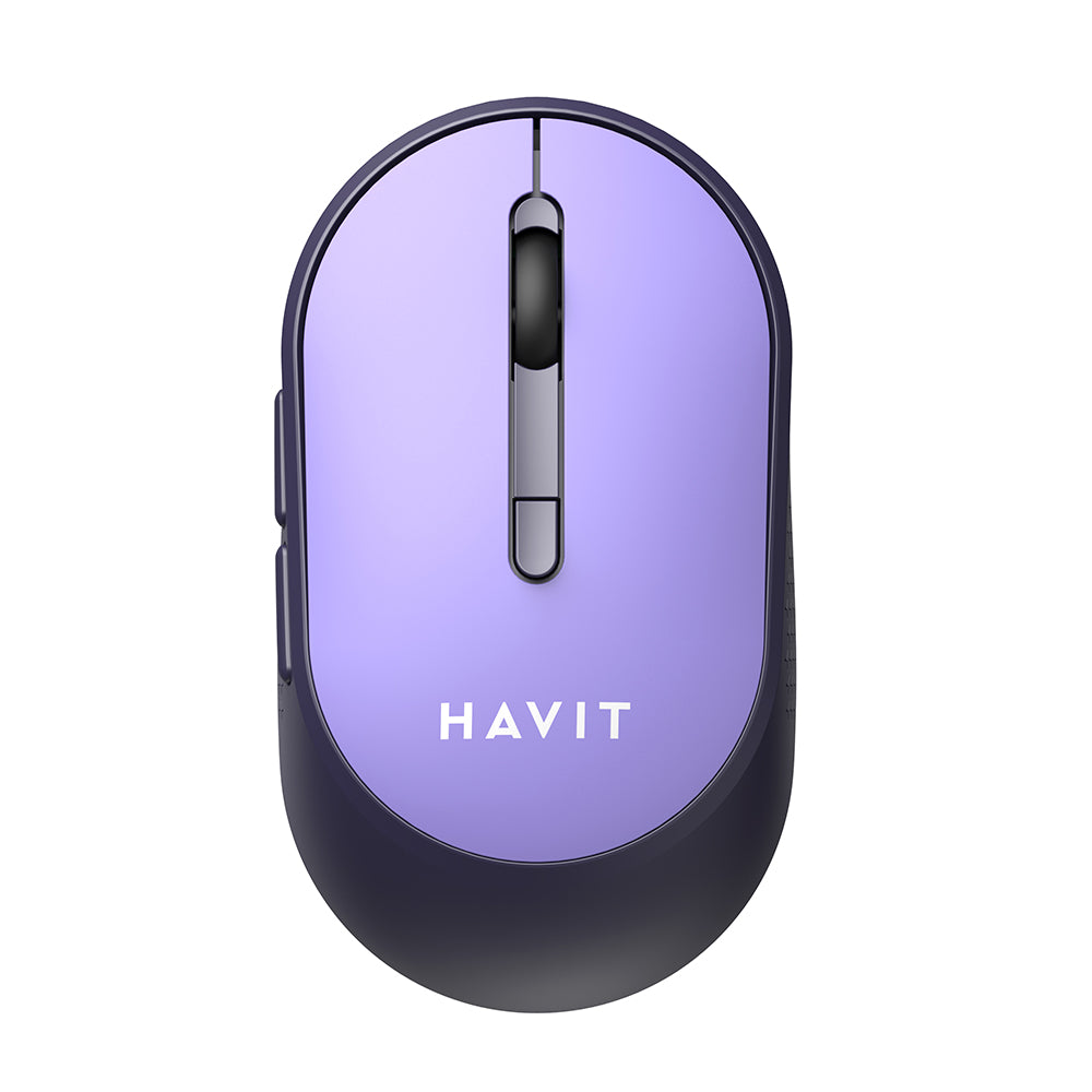 Безжична мишка HAVIT MS78GT, 1200DPI - 3200DPI, Лилав