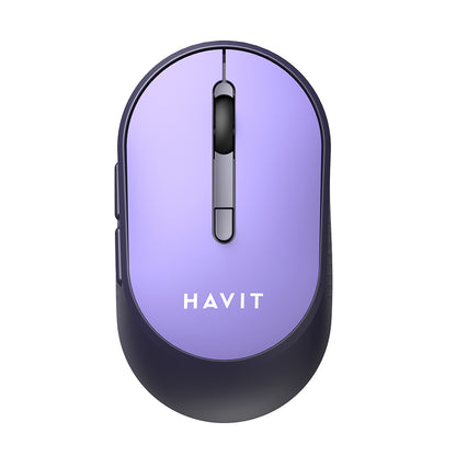 Безжична мишка HAVIT MS78GT, 1200DPI - 3200DPI, Лилав