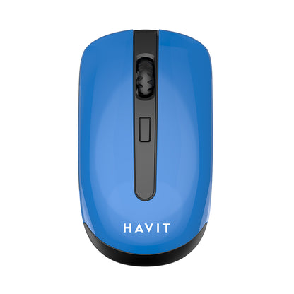 Безжична мишка HAVIT MS989GT, 800DPI - 1600DPI, Черно-Синя