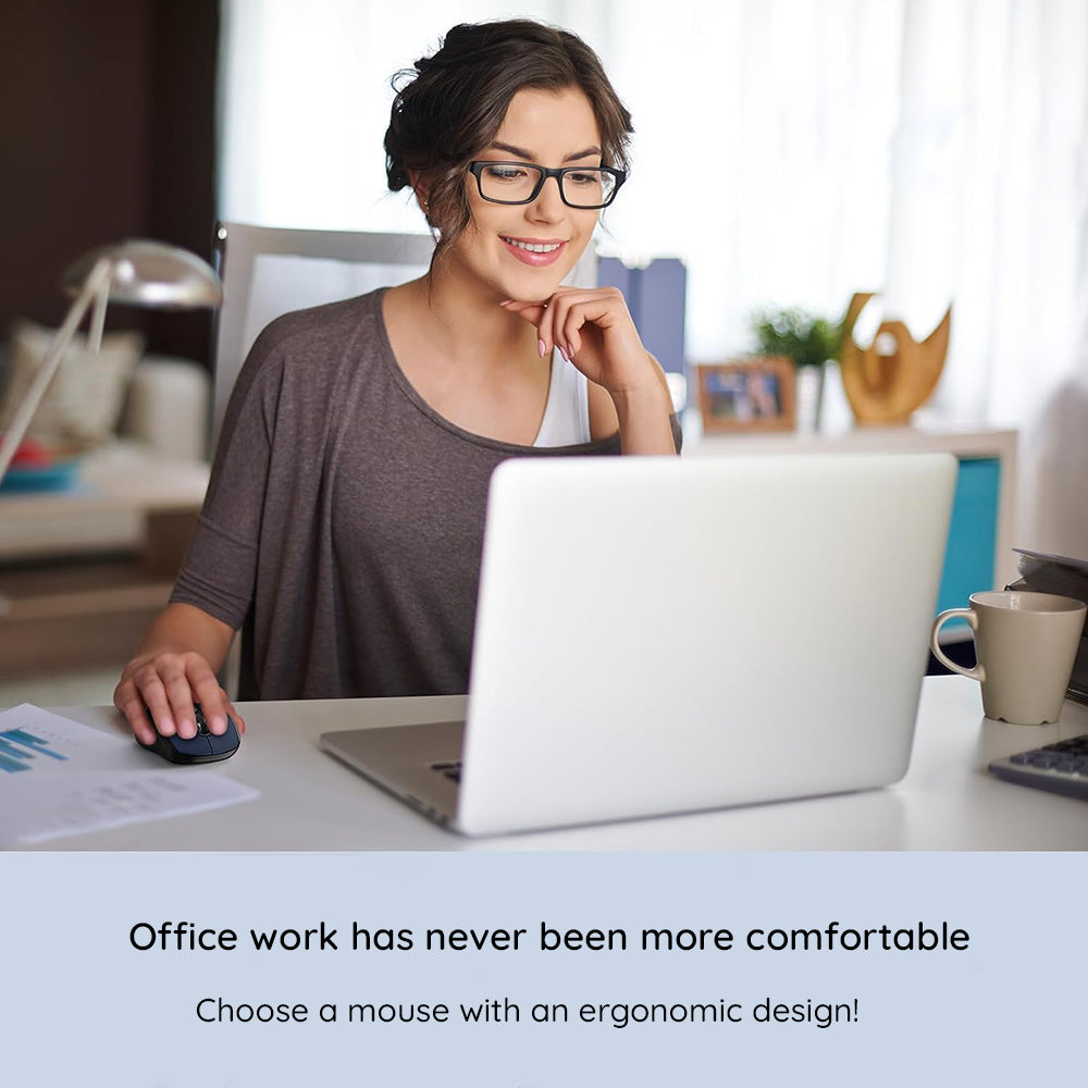 Безжична мишка HAVIT MS989GT, 800DPI - 1600DPI, Черно-Синя