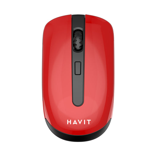 Безжична мишка HAVIT MS989GT, 800DPI - 1600DPI, Черно Червена