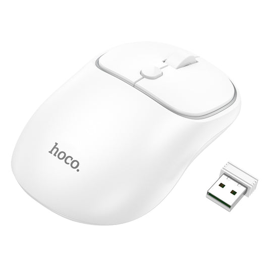 Безжична мишка HOCO GM25, 1600DPI, BT / Wi-Fi, Бяла