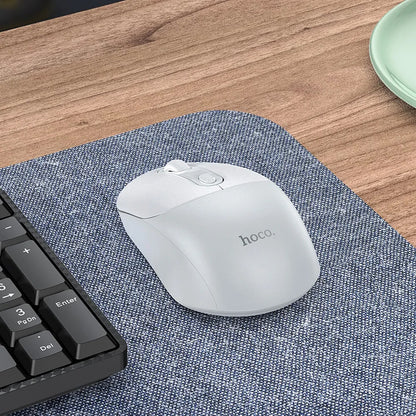 Wireless Mouse HOCO GM28, 1600DPI, White