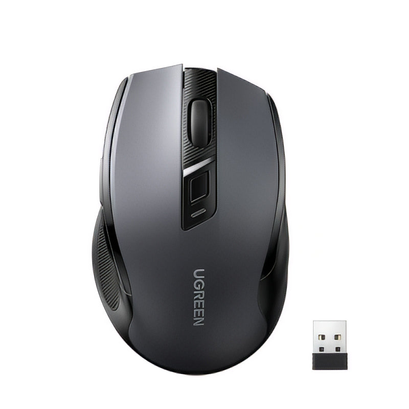 Безжична мишка UGREEN MU006 (90855), 4000DPI, BT / Wi-Fi, Сивa