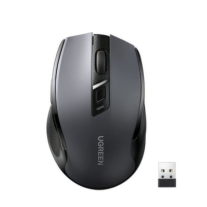 Безжична мишка UGREEN MU006 (90855), 4000DPI, BT / Wi-Fi, Сивa
