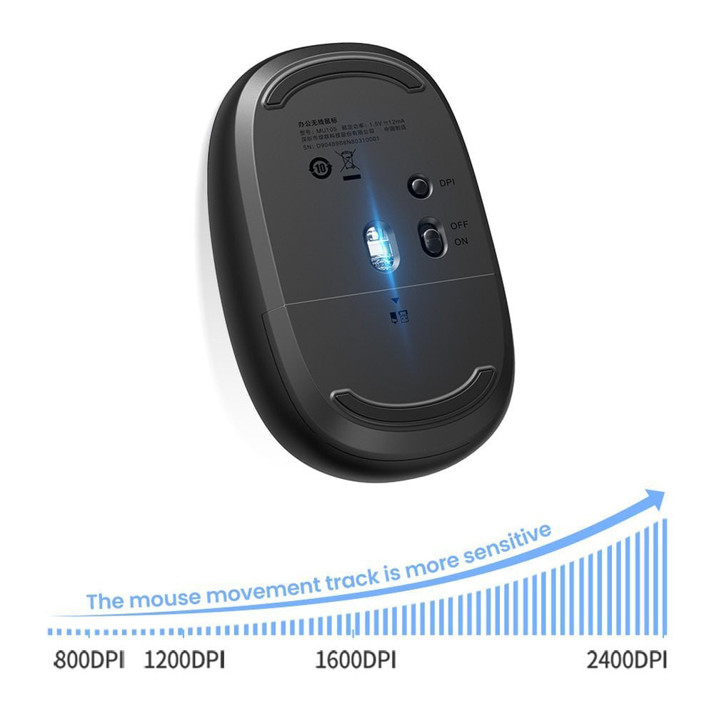 UGREEN MU105 Wireless Mouse, 2400DPI, Navy Blue