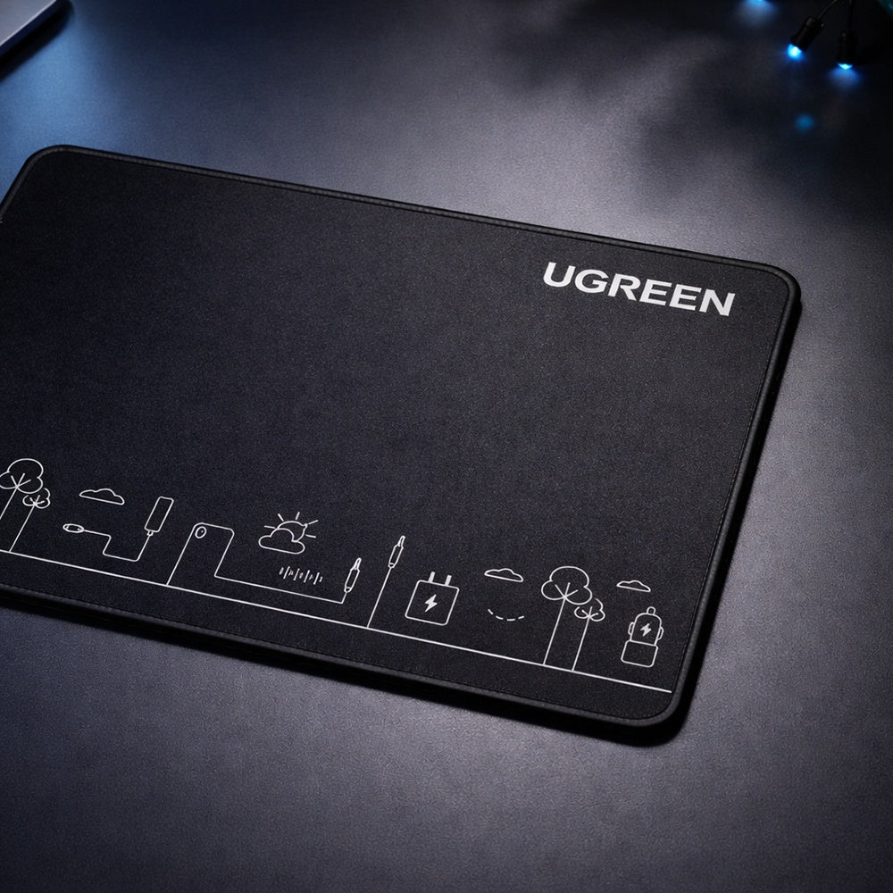 MousePad Gaming UGREEN CY016, 260mm x 200mm x 4mm, Черен