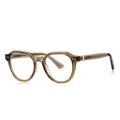 Techsuit 2228 Men's Computer Glasses, Anti-Blue Light, Light Brown